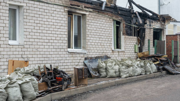 Professional Fire Damage Removal technician working in Woodville, TX